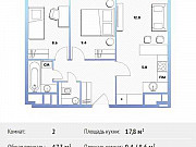 2-комнатная квартира, 47 м², 10/30 эт. Москва