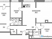 4-комнатная квартира, 102 м², 1/15 эт. Москва