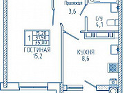 1-комнатная квартира, 35 м², 4/18 эт. Ставрополь