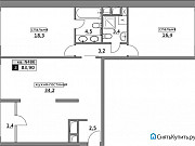 3-комнатная квартира, 83 м², 19/20 эт. Москва