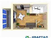 1-комнатная квартира, 23 м², 1/10 эт. Челябинск