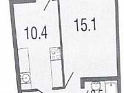 1-комнатная квартира, 35 м², 2/19 эт. Санкт-Петербург