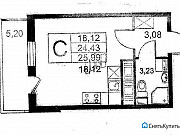 Студия, 25 м², 15/18 эт. Санкт-Петербург