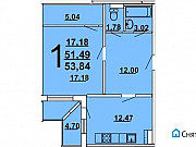 1-комнатная квартира, 54 м², 16/17 эт. Ульяновск