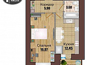 1-комнатная квартира, 42 м², 3/12 эт. Калуга