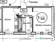 1-комнатная квартира, 33 м², 1/6 эт. Гурьевск