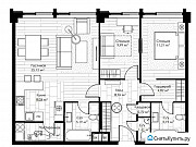 1-комнатная квартира, 84 м², 15/16 эт. Москва