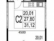 Студия, 31 м², 7/9 эт. Санкт-Петербург