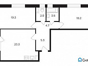 2-комнатная квартира, 78 м², 2/19 эт. Москва