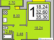 1-комнатная квартира, 35 м², 3/10 эт. Саратов