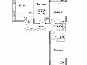 3-комнатная квартира, 94 м², 2/11 эт. Москва