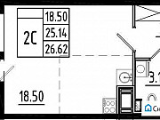 Студия, 25 м², 6/12 эт. Санкт-Петербург