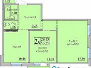 2-комнатная квартира, 54 м², 3/16 эт. Тюмень