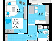 1-комнатная квартира, 37 м², 2/25 эт. Санкт-Петербург