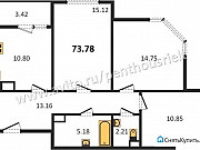 3-комнатная квартира, 73 м², 8/13 эт. Владимир