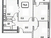 3-комнатная квартира, 76 м², 2/6 эт. Москва