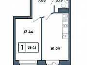 1-комнатная квартира, 39 м², 8/12 эт. Санкт-Петербург