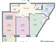 2-комнатная квартира, 60 м², 3/17 эт. Воронеж