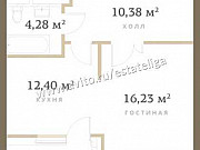 1-комнатная квартира, 48 м², 6/20 эт. Москва