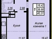 1-комнатная квартира, 40 м², 4/20 эт. Челябинск