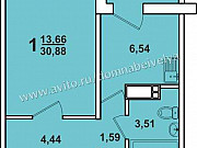 1-комнатная квартира, 31 м², 11/18 эт. Челябинск