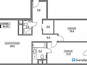 3-комнатная квартира, 84 м², 5/17 эт. Москва