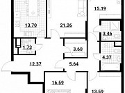 4-комнатная квартира, 112 м², 12/24 эт. Москва