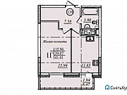 1-комнатная квартира, 41 м², 8/19 эт. Казань