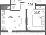 1-комнатная квартира, 44 м², 22/22 эт. Санкт-Петербург