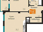 1-комнатная квартира, 59 м², 2/5 эт. Калининград