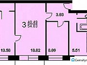 3-комнатная квартира, 54 м², 5/5 эт. Москва