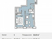 1-комнатная квартира, 46 м², 4/29 эт. Москва