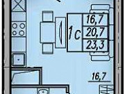 Студия, 23 м², 11/18 эт. Тюмень