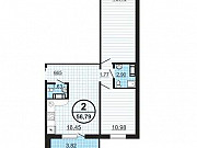 2-комнатная квартира, 56 м², 4/11 эт. Челябинск