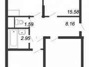 3-комнатная квартира, 70 м², 2/24 эт. Санкт-Петербург