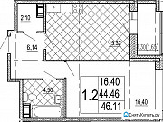 1-комнатная квартира, 47 м², 3/8 эт. Санкт-Петербург