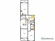 3-комнатная квартира, 91 м², 3/17 эт. Нижний Новгород