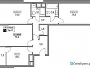 3-комнатная квартира, 74 м², 18/19 эт. Москва