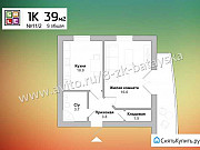 1-комнатная квартира, 38 м², 1/3 эт. Батайск