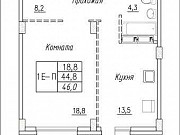 1-комнатная квартира, 46 м², 5/18 эт. Сургут