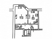 1-комнатная квартира, 36 м², 2/7 эт. Москва