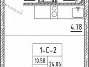 Студия, 24 м², 9/19 эт. Санкт-Петербург