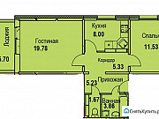 2-комнатная квартира, 63 м², 4/16 эт. Тольятти