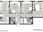 3-комнатная квартира, 77 м², 11/21 эт. Екатеринбург