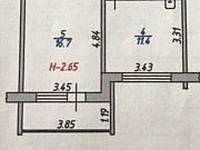 1-комнатная квартира, 41 м², 1/10 эт. Иваново