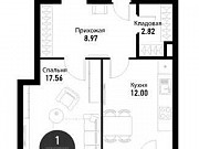 1-комнатная квартира, 49 м², 5/31 эт. Москва