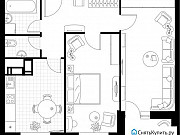 2-комнатная квартира, 66 м², 24/24 эт. Москва