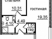 1-комнатная квартира, 40 м², 12/29 эт. Санкт-Петербург