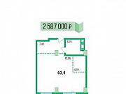 1-комнатная квартира, 63 м², 11/23 эт. Челябинск