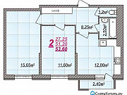 2-комнатная квартира, 53 м², 12/18 эт. Тверь